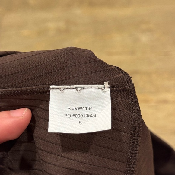 Vuori Inversion Rib Leggings Java Brown Size Small - Picture 3 of 3